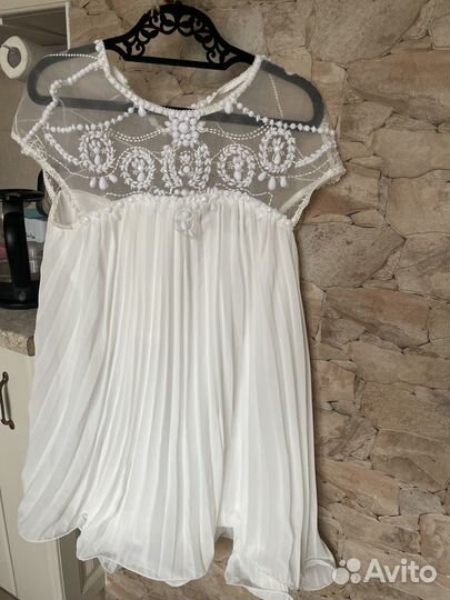 Платье женское на роспись летнее свадебное белое