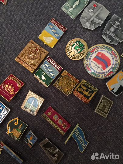 Значки СССР города