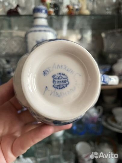 Чашка авторская гжель