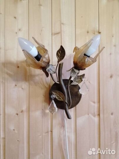 Люстра потолочная + бра 3 шт бу