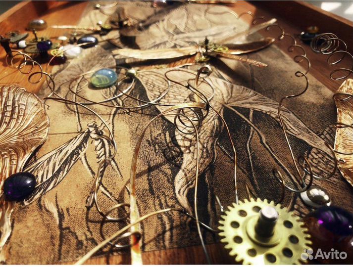 Инсталяция»Стрекозы» в стиле стимпанк