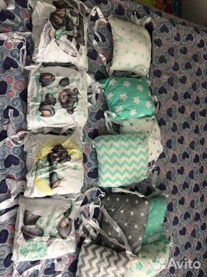 Бортики на детскую кроватку