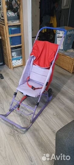 Детские санки с колесами