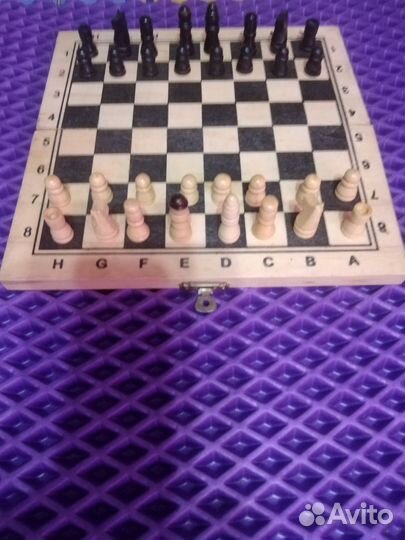 Шахматы деревянные маленькие