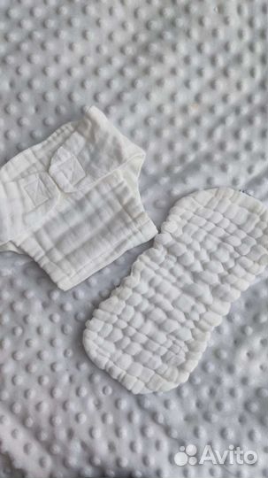 Многоразовые муслиновые подгузники, комплект 3шт