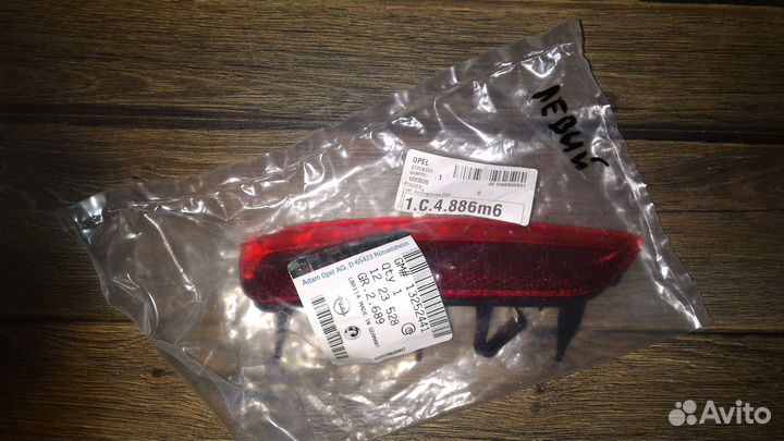 Отражатель заднего бампера Opel Astra H GTC