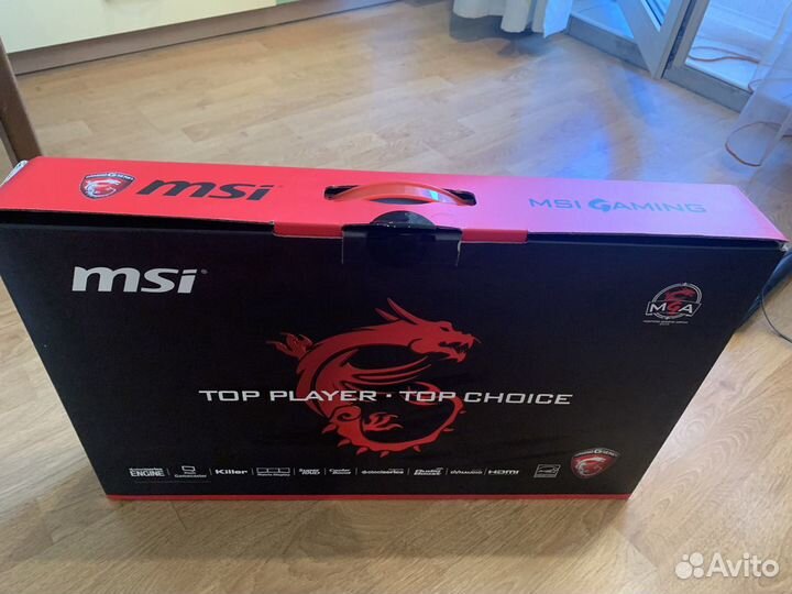 Коробка от ноутбука MSI