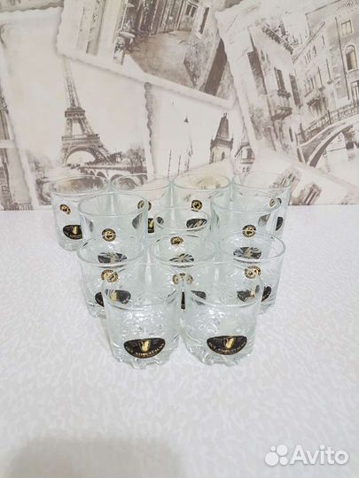 Набор, стопки, хрусталь, 12 шт