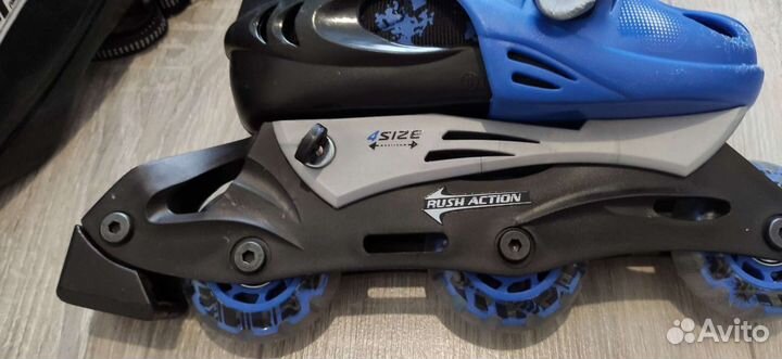 Роликовые коньки раздвижные 30-33 с сумкой