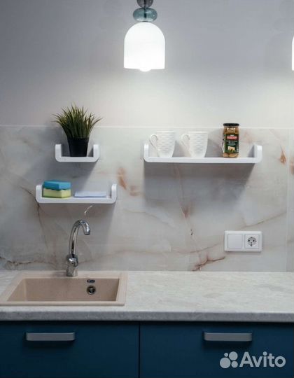 Полки для ванной и кухни самоклеящиеся