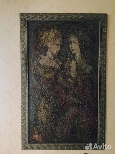 Картина в зеленой рамке