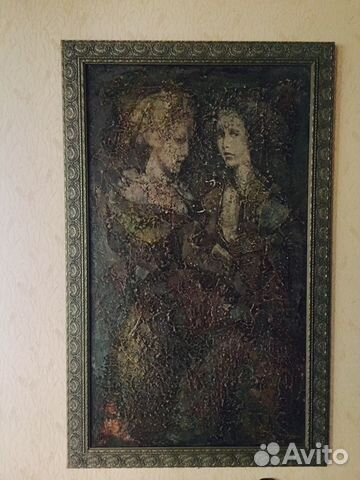 Картина в зеленой рамке