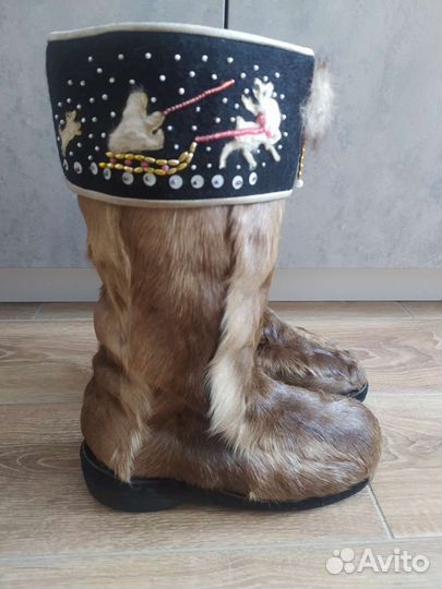 Сапоги из камуса, размер 38