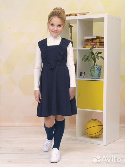 Школьный сарафан Sky Lake и платье Sela р. 140