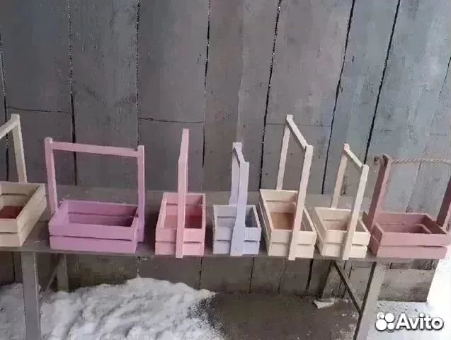 Ящики деревянные и из фанеры. Ящички декоративные