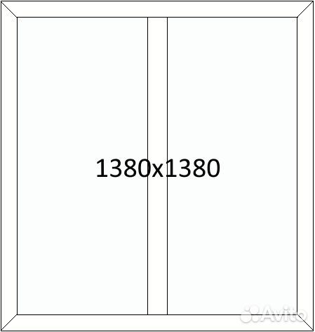 Окно пластиковое шестикамерное