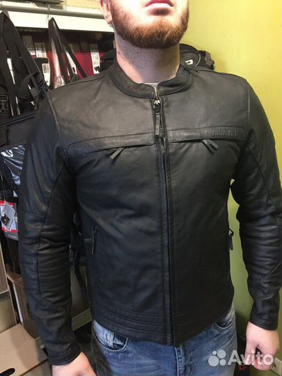 Куртка мотокуртка кожаная highway light