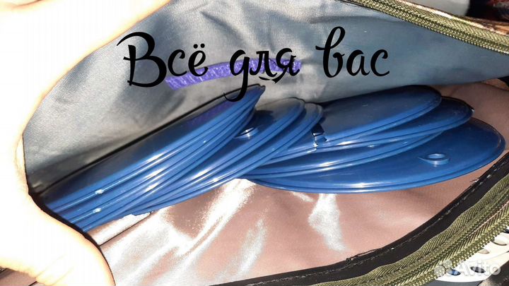 Набор жерлиц в чехле 10шт(оснащённые)