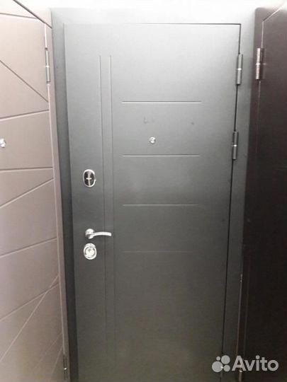 Дверь металлическая Палисандр темный