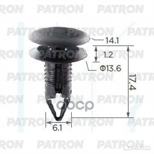 Клипса пластмассовая Ford, Mazda применяемость: