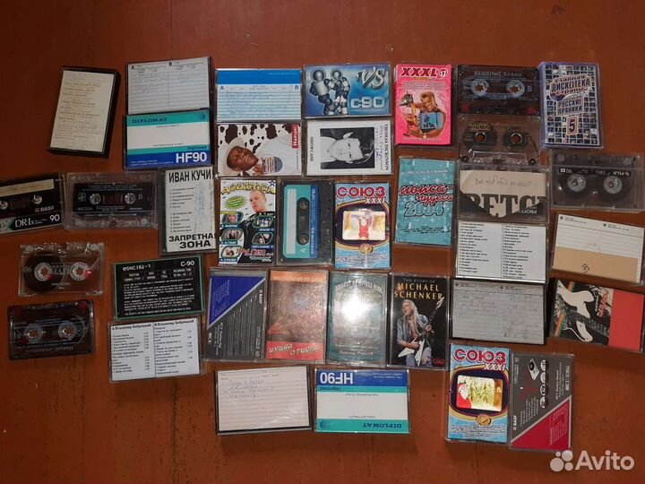 Аудио кассеты 35 шт