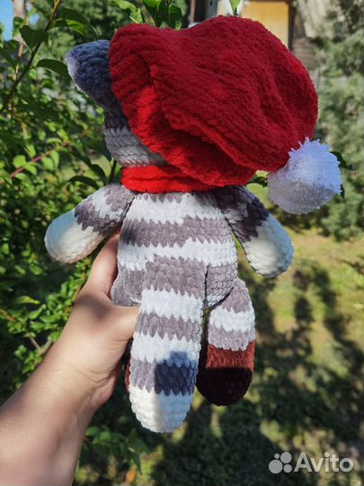 Вязаная игрушка ручной работы Кот Матроскин