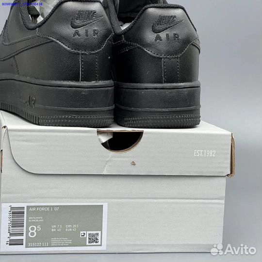 Nike Air Force 1 Black (Арт.85432)