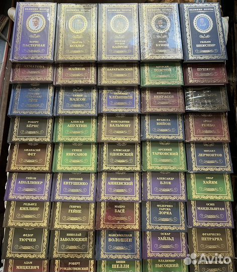 Сборник книг великие поэты