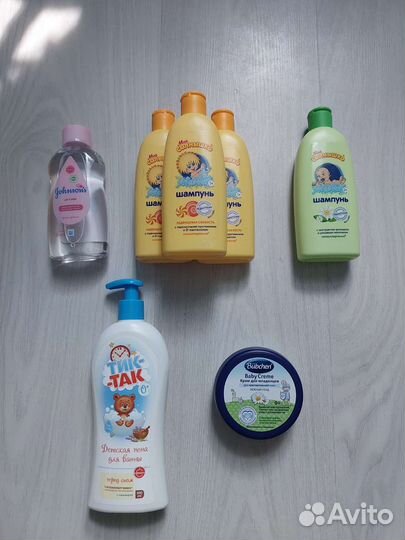 Детский шампунь, крем, масло