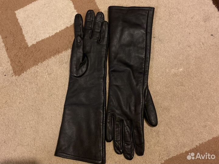 Перчатки женские кожаные