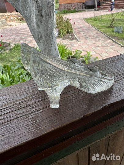 Хрустальные рюмки туфли СССР