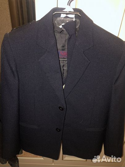 Школьный костюм для мальчика синий 128