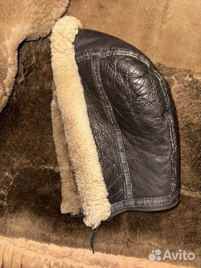 Дубленка авиатор мужская XL натуральная кожа