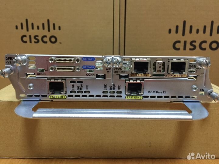 Модули cisco 2FE2W-V2, wic2t, vwic2-2MFT-T1/E1