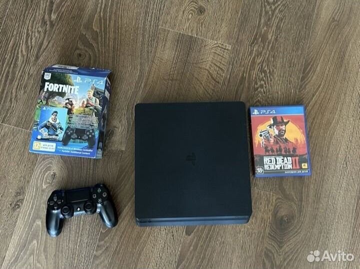 Sony playstation 4 slim 1tb + игры