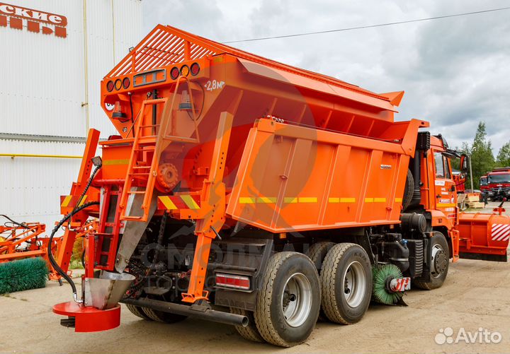 Кдм на самосвале Камаз-65115 пс-8,5+отвал-3+щетка