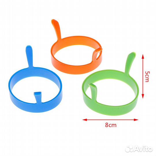 Силиконовая форма для яичницы и оладий, с ручками