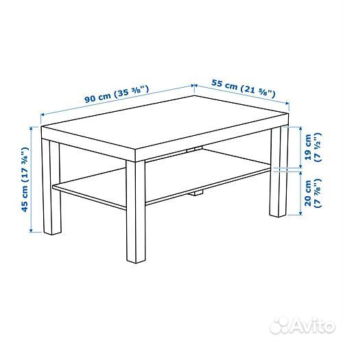 Стол журнальный IKEA lack