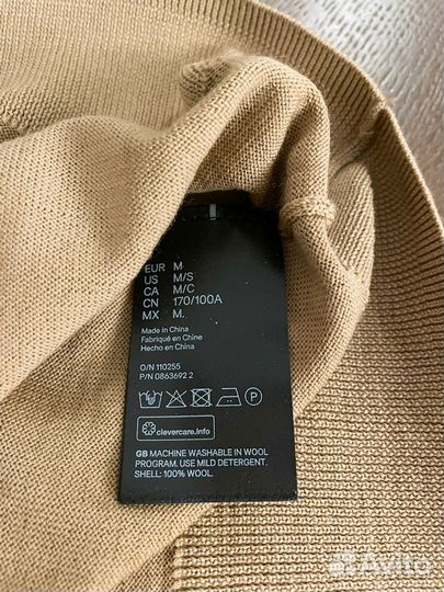 Новая водолазка джемпер H&M шерсть меринос М