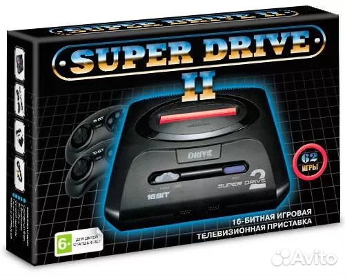 Игровая приставка 16-bit Super Drive Classic + 62
