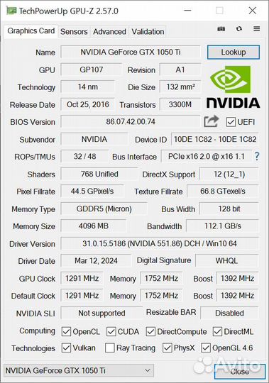 Игровой пк (i3-3250, GTX 1050 Ti, 16Гб RAM, SSD)