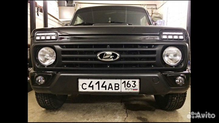 Бампер передний Нива 2121 Урбан под птф