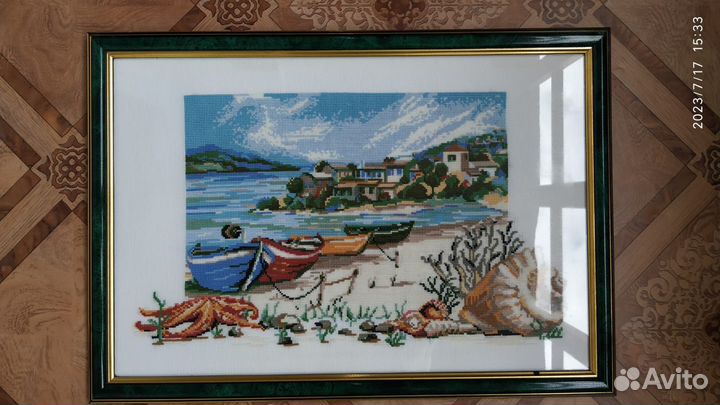 Вышитые картины (мулине и шерсть)