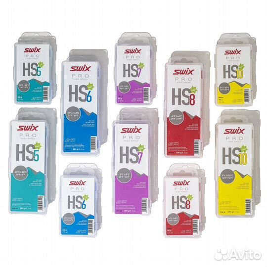 Парафин swix HS5 Turquoise -10C/ -18C, 900g