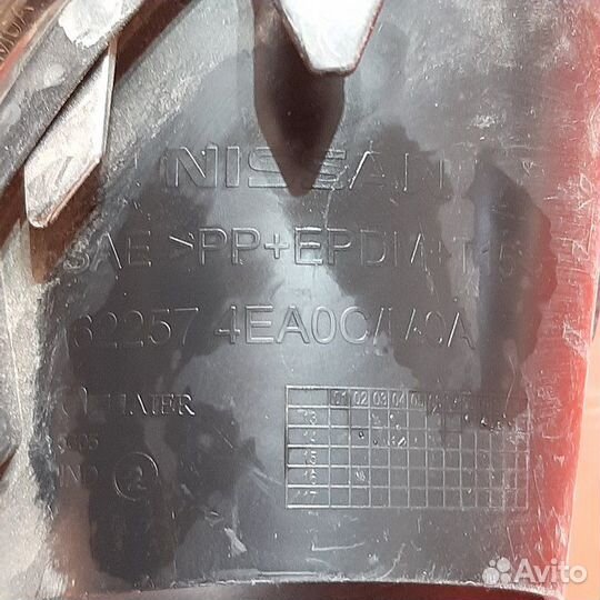 Накладка противотуманной фары левая Nissan Qashqai