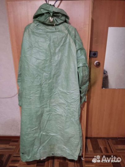 Резиновый комплект, плащ, сапоги