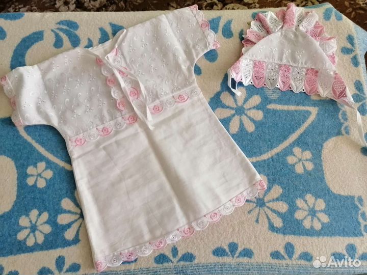 Крестильный набор для девочки новый