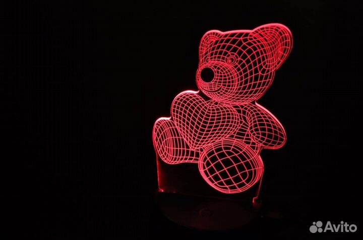 3D светильник ночник (новые/разные)