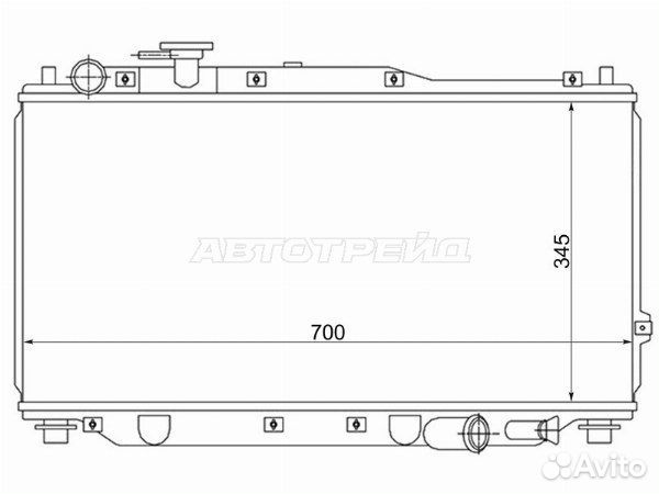 Радиатор KIA sephia 98, KIA shuma/mentor 98, KIA spectra ижевск 01