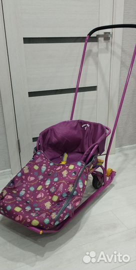 Детские санки с колесами